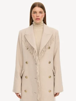 By Malene Birger Coats & Jackets^Gardeniia Fringed Coat Mojave Desert