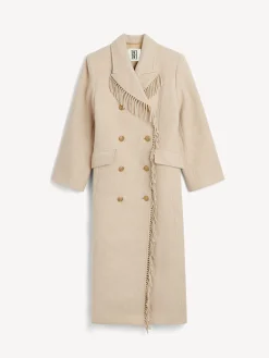By Malene Birger Coats & Jackets^Gardeniia Fringed Coat Mojave Desert