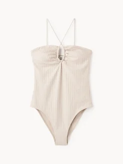 By Malene Birger Swimwear^Giabra Swimsuit Oyster Gray