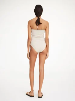 By Malene Birger Swimwear^Giabra Swimsuit Oyster Gray