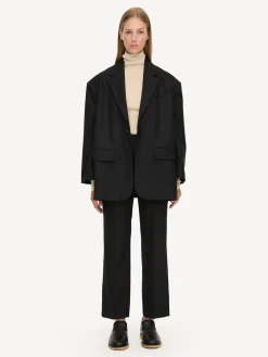 By Malene Birger Trousers^Igda Straight-leg Trousers Black