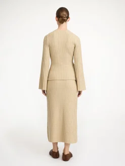 By Malene Birger Knitwear^Jeyda Wool Sweater Old Beige