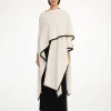 By Malene Birger Knitwear | Coats & Jackets^Kassira Merino-blend Poncho Oyster Gray