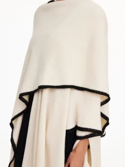 By Malene Birger Knitwear | Coats & Jackets^Kassira Merino-blend Poncho Oyster Gray