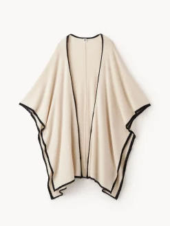 By Malene Birger Knitwear | Coats & Jackets^Kassira Merino-blend Poncho Oyster Gray