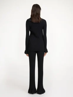 By Malene Birger Knitwear | Trousers^Kenzie Trousers Black