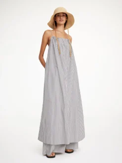 By Malene Birger Dresses^Lanney Organic Cotton Maxi Dress Navy stripe