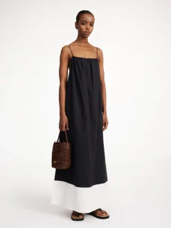 By Malene Birger Dresses^Lanney Organic Cotton Maxi Dress Block stripe black white