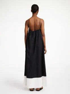 By Malene Birger Dresses^Lanney Organic Cotton Maxi Dress Block stripe black white