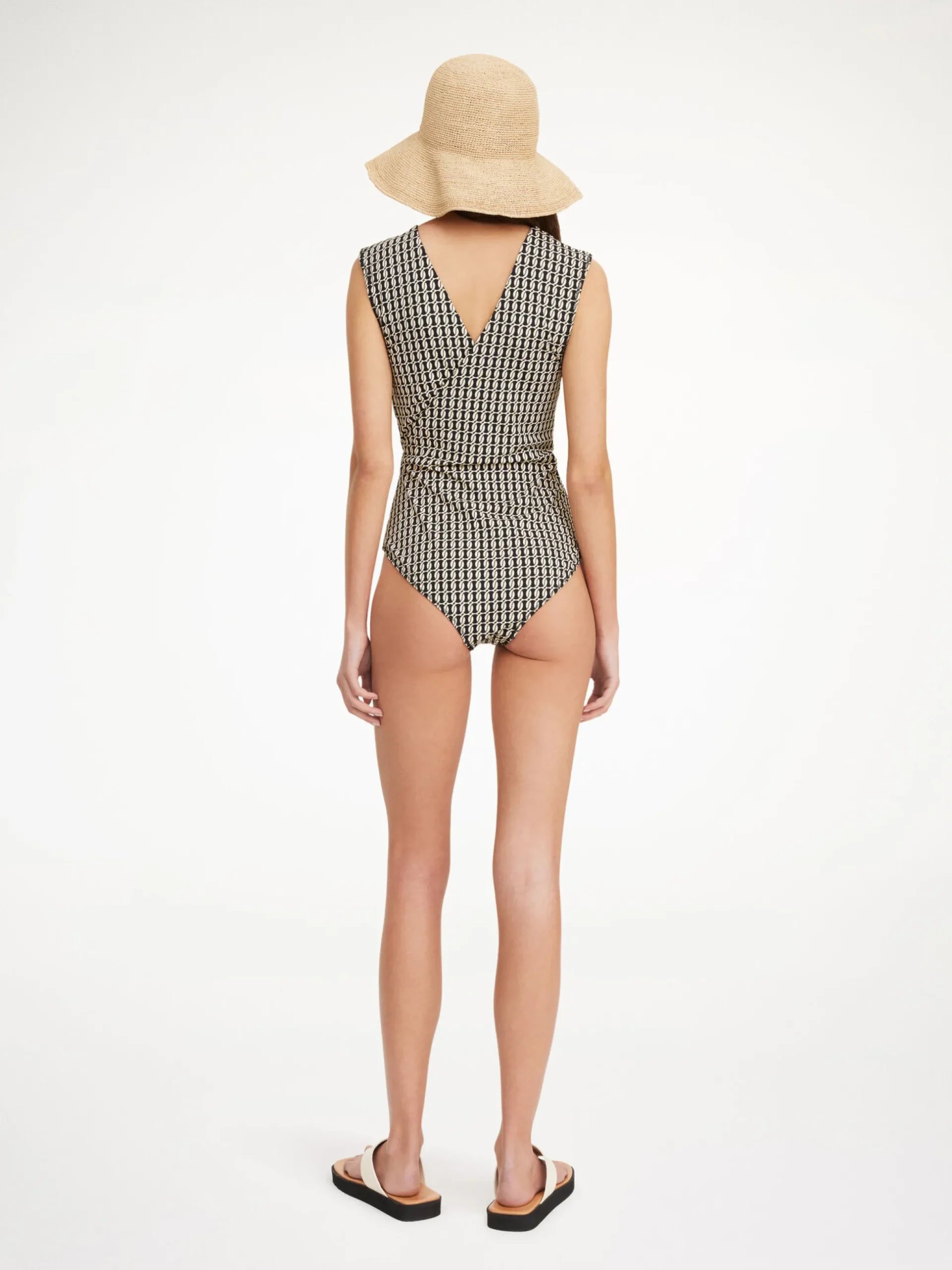 By Malene Birger Swimwear^Lemooria Swimsuit Black monogram