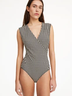 By Malene Birger Swimwear^Lemooria Swimsuit Black monogram