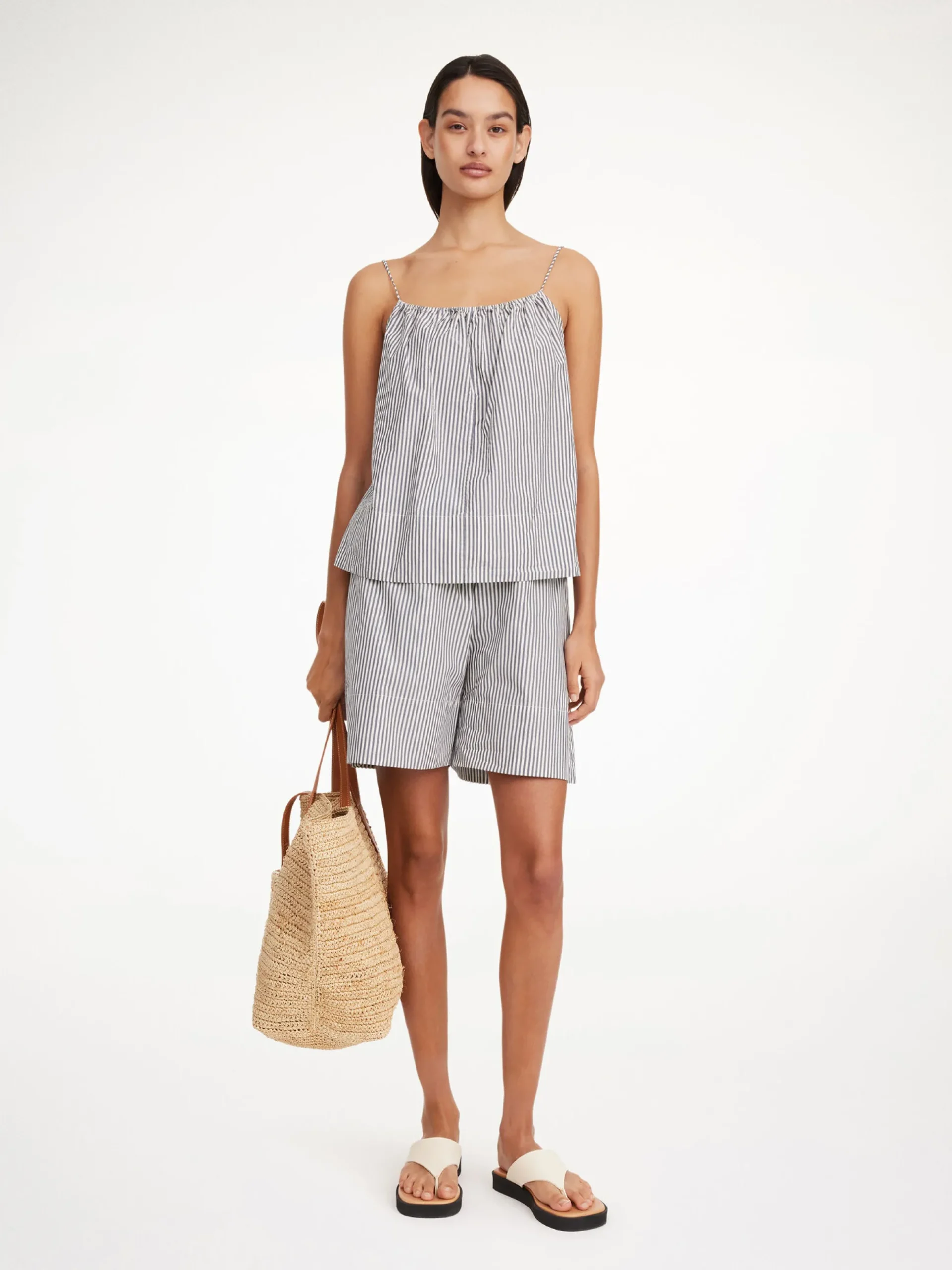 By Malene Birger Shirts & Blouses^Leonnes Organic Cotton Top Navy stripe