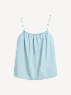 By Malene Birger Shirts & Blouses^Leonnes Organic Cotton Top Hydra Blue