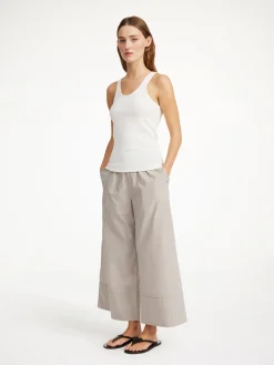 By Malene Birger Trousers^Luisa High-waisted Trousers Warm brown