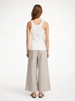 By Malene Birger Trousers^Luisa High-waisted Trousers Warm brown
