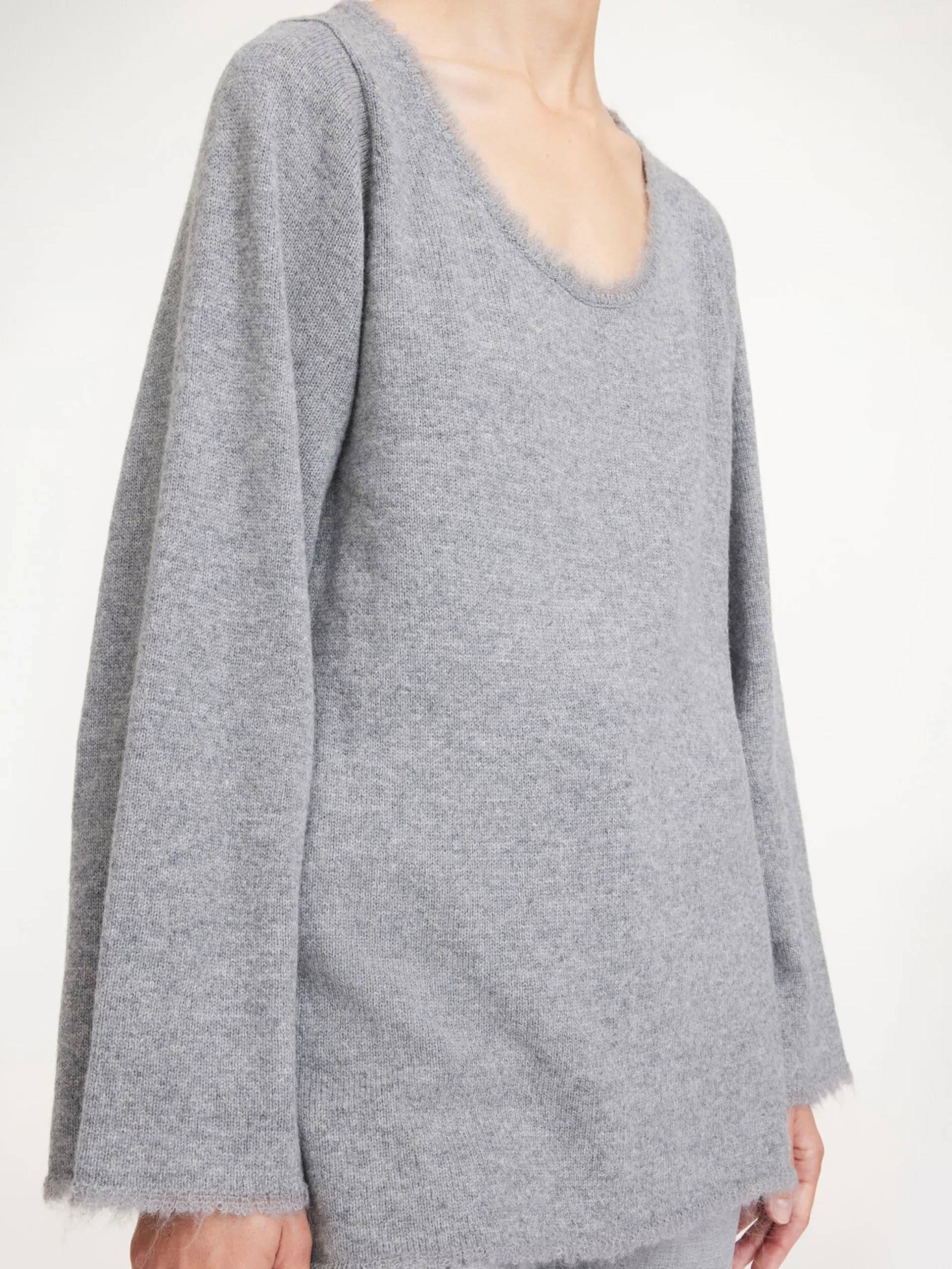 By Malene Birger Knitwear^Luise Sweater Grey Melange