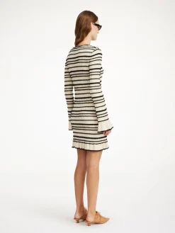 By Malene Birger Knitwear | Dresses^Mailey Midi Dress Black stripe