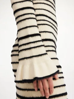 By Malene Birger Knitwear | Dresses^Mailey Midi Dress Black stripe