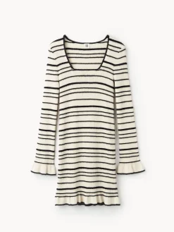 By Malene Birger Knitwear | Dresses^Mailey Midi Dress Black stripe