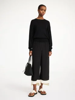 By Malene Birger Knitwear^Mantea Wool-blend Sweater Black