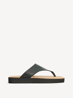 By Malene Birger Shoes^Marisol Leather Sandals Black