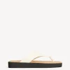 By Malene Birger Shoes^Marisol Leather Sandals Vanilla Cream