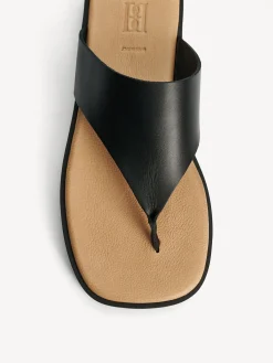 By Malene Birger Shoes^Marisol Leather Sandals Black
