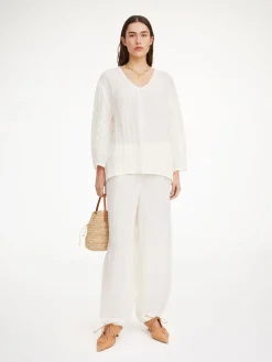 By Malene Birger Shirts & Blouses^Mikala Organic Linen Blouse Pure White