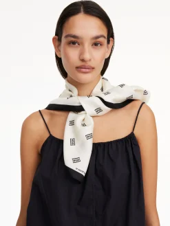 By Malene Birger Scarves^Monnas Silk Scarf Soft White