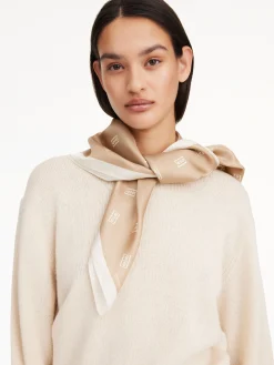 By Malene Birger Scarves^Monnas Silk Scarf Dark Sand