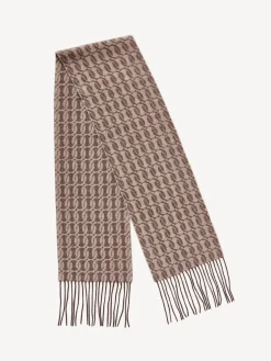 By Malene Birger Scarves^Monni Wool-blend Scarf Grey Brown Melange