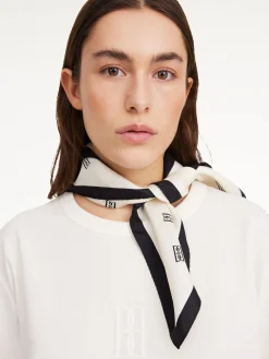 By Malene Birger Scarves^Monnis Silk Scarf Soft White