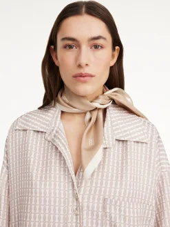 By Malene Birger Scarves^Monnis Silk Scarf Dark Sand
