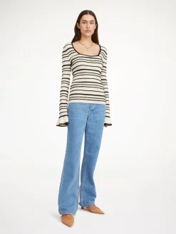 By Malene Birger Knitwear^Morila Sweater Black stripe