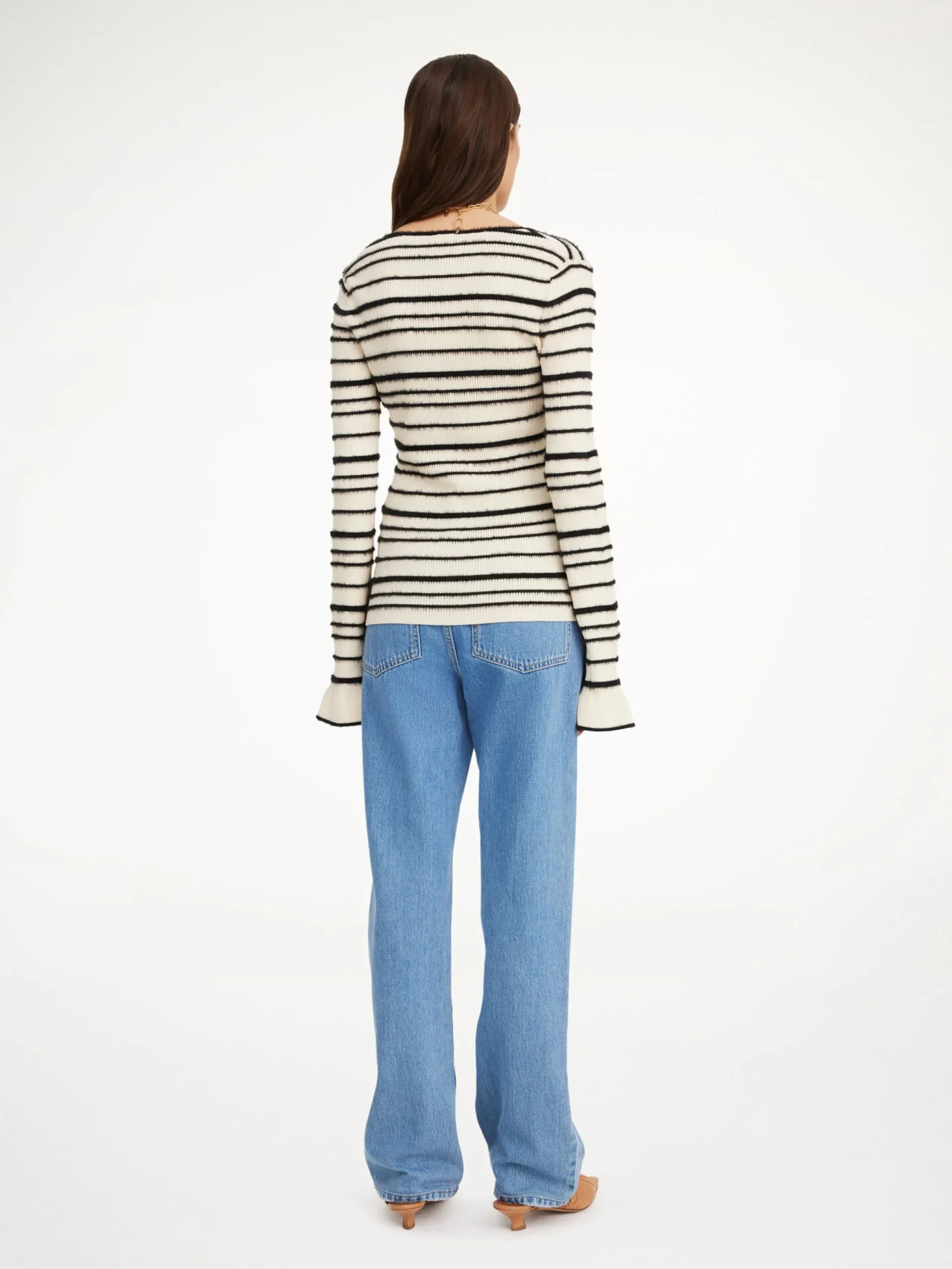 By Malene Birger Knitwear^Morila Sweater Black stripe