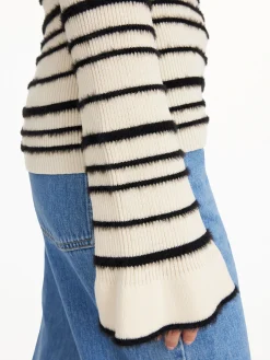 By Malene Birger Knitwear^Morila Sweater Black stripe