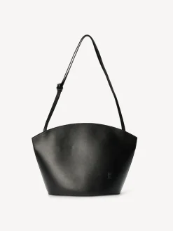 By Malene Birger Bags^Oblas Leather Shoulder Bag Black