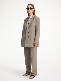 By Malene Birger Blazers^Ophie Single-breasted Blazer Shitake