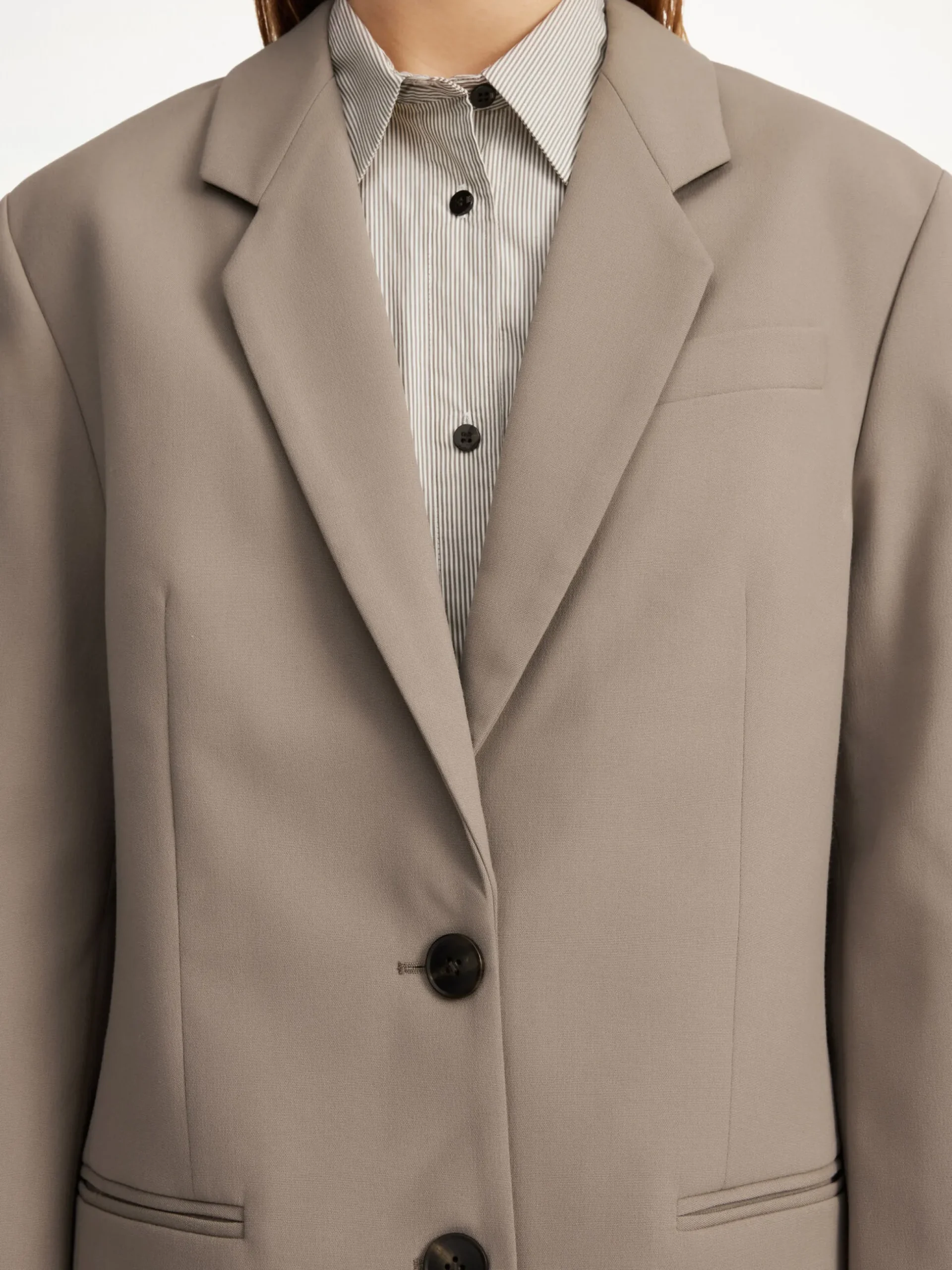 By Malene Birger Blazers^Ophie Single-breasted Blazer Shitake