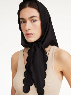 By Malene Birger Scarves^Orilla Organic Cotton Scarf Black