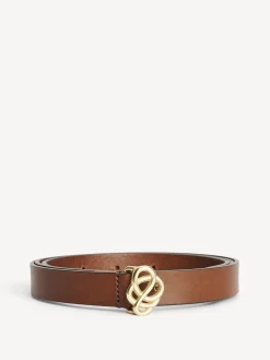 By Malene Birger Belts^Ouma Leather Belt Dark Brown