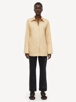 By Malene Birger Shirts & Blouses^Padano Organic Cotton Shirt Dark Sand