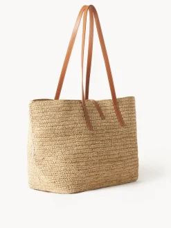 By Malene Birger Bags^Palla Straw Tote Bag Light Camel