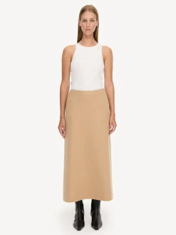 By Malene Birger Skirts^Palomie Midi Skirt Dark Sand