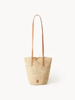 By Malene Birger Bags^Pamma Straw Shoulder Bag Light Camel