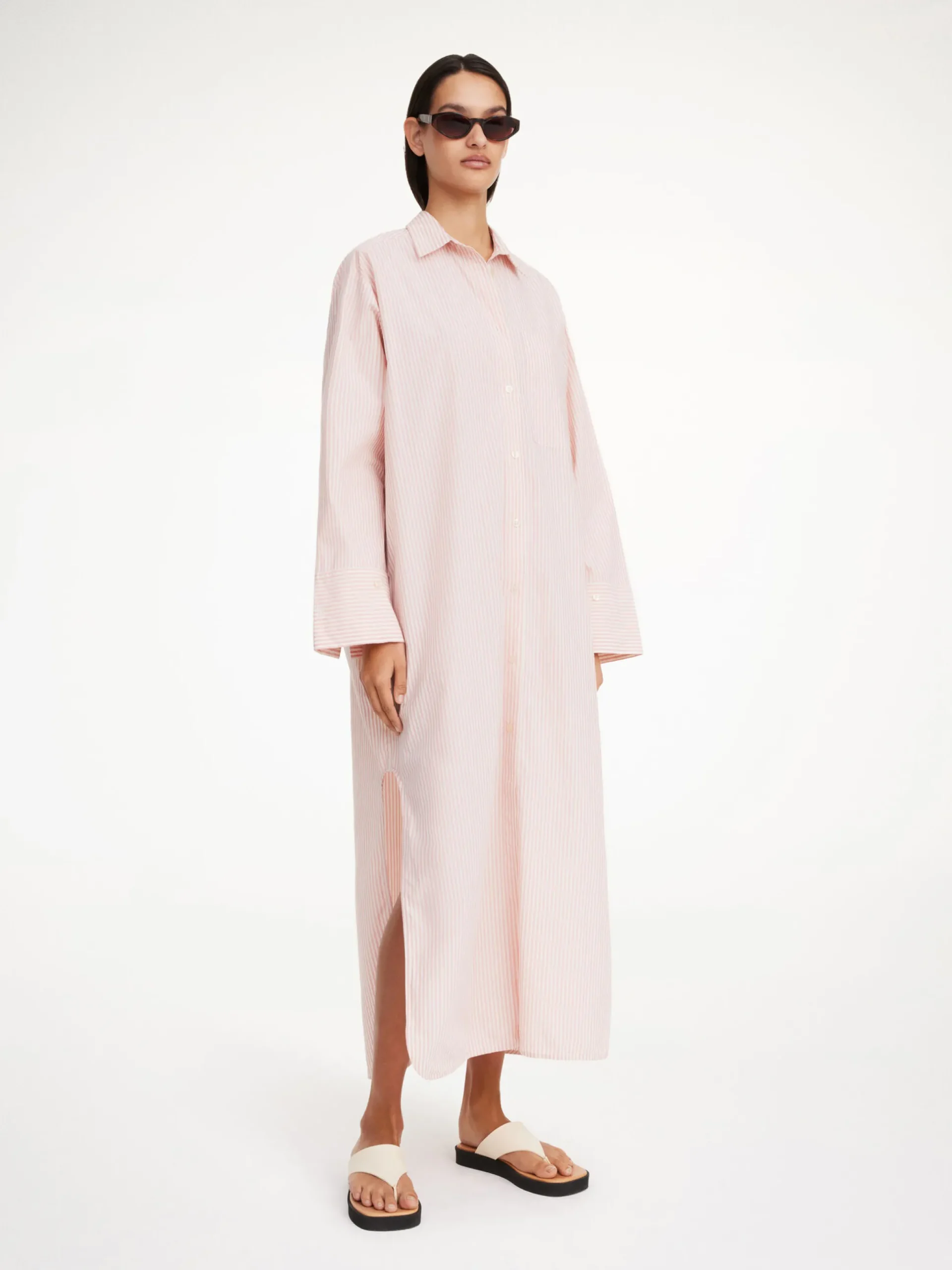 By Malene Birger Dresses^Perros Organic Cotton Dress Skinny Stripe Diva