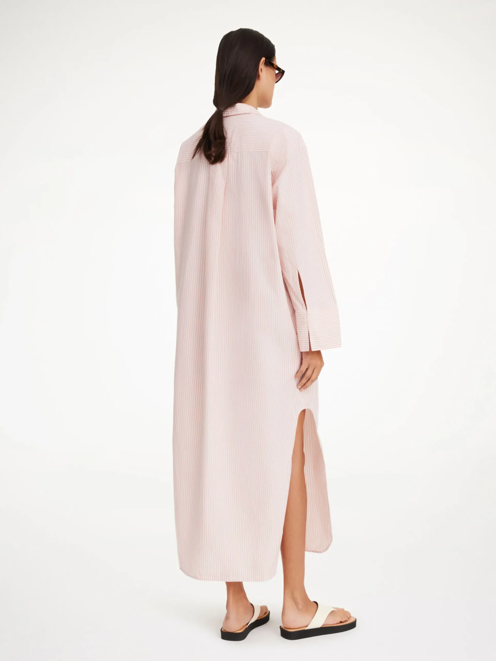 By Malene Birger Dresses^Perros Organic Cotton Dress Skinny Stripe Diva