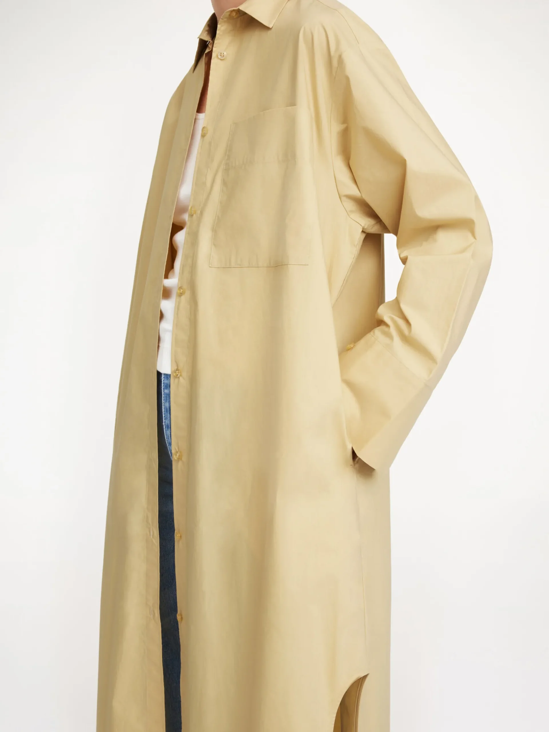 By Malene Birger Dresses^Perros Organic Cotton Dress Dark Sand