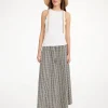 By Malene Birger Skirts^Pheobes Organic Cotton Skirt Black monogram