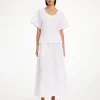 By Malene Birger Skirts^Pheobes Organic Cotton Skirt Pure White